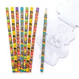 Baker Ross Star Hero Bleistifte AW710 (8 Stück), ideal für Federmäppchen, perfekt als Mitgebsel für Halloween-Partys, Pinata-Füllung oder Geburtstagsgeschenk