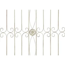 deluke Gartenzaun LINUS Antik 124 x 1 x 116 cm 1 Stück Antik-Creme