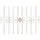 deluke Gartenzaun LINUS Antik 124 x 1 x 116 cm 1 Stück Antik-Creme