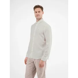 Lerros »LERROS Herrenhemd in Leinen-Baumwoll-Blend«, weiß,