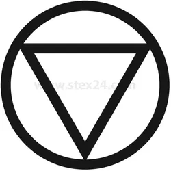 BSK1159 Georg Schlegel Bezeichnungsschild Grafik-Symbol Stop Anhalten einer Bewegung weiß - 1 Stück