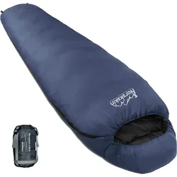 Mumienschlafsack Norskskin Lieva Rechts  900g Ultraleicht Schlafsack BLAU 220 CM