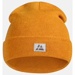 KLASSISCHE BEANIE AUS 100% RECYCELTEN MATERIALIEN - 1-Pack - Senfgelb