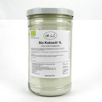Sala Bio Kokosöl 100% reines Kokos Massage Öl kaltgepresst 1000 ml 1 L Glas