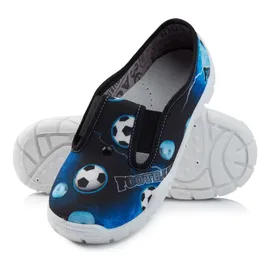 Ladeheid Kinder Hausschuhe LARW006 (Marineblau/Weiß/Bälle, 25 EU). - Blau - 25