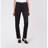 MAC Stretch-Jeans Melanie Gerade geschnitten schwarz 42