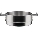 Alessi Convivio DC307 - Design-Dampfkorb, Edelstahl 18/10 und Stahlgriffe mit PVD-Beschichtung, Satiniert, Stahl