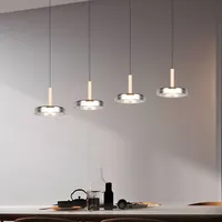 Trio Lighting LED Pendelleuchte Celeste, 4-flammig höhenverstellbar Glas chrom B: 115cm