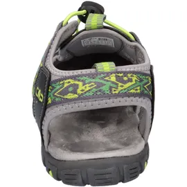 CMP Kids SAHIPH Hiking Sportliche Sandale, Grau-Limettengrün (Graffite-Lime Green), 40 EU