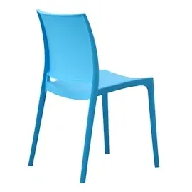 CLP Gartenstuhl Meton 42 x 42 x 81 cm blau 2 St.