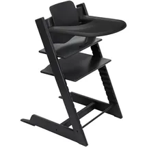 Stokke Set Tripp Trapp® Schwarz mit Baby Set und Tablett, Schwarz