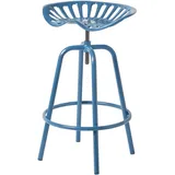 Homescapes Barhocker Traktorsitz 47 x 74 x 50 cm Blau