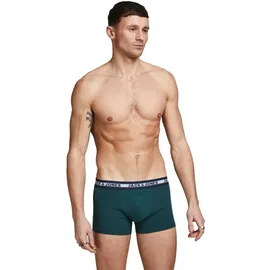 JACK & JONES Solid Trunks grey/dark grey melange L 10er Pack