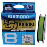 Shimano Kairiki 8, 300 Meter, Mantis Verde 0.420 mm/46.7 kg, Geflochtene Schnur, 59Wpla68R0B