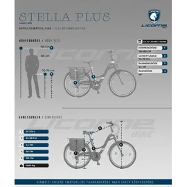 licorne bike gmbh Stella Plus 26 Zoll RH 50 cm schwarz