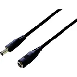BKL Electronic 072069 Niedervolt-Verlängerungskabel Niedervolt-Stecker - Niedervolt-Buchse 5.5mm 2.5mm 5.5mm 2.5mm 3.00m 1St.