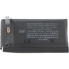 AccuCell Akku passend für Apple Watch 6 44mm, A2292, Li-Polymer, 3,85V, 303mAh, 1,2Wh, ohne Werkzeug