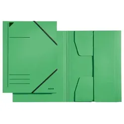 LEITZ Eckspannermappe, A4, Füllhöhe 350 Blatt, Pendarec-Karton, grün