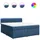 vidaXL Boxspringbett 180 x 200 cm Blau
