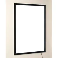 Update displays LED-Leuchtrahmen Magneco schwarz DIN A2