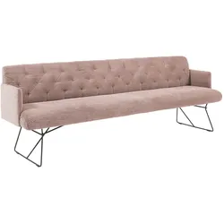 KAWOLA Esszimmerbank CHARME Cord rosa 186cm
