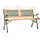 vidaXL Gartenbank 126 x 61 x 34 cm Grün