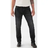 Rokker Rokkertech Tapered Slim Jeans - Schwarz - W31/L34