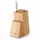 qivee Messerblock unbestückt Holz Beige