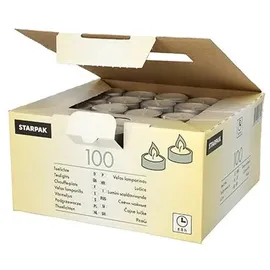 Papstar Teelichter 3,8 cm 100 St. weiß