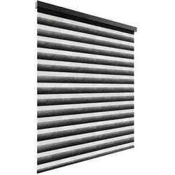 PREMIUM DOPPELROLLO BH3106 SCHWARZ VERLAUFEND mit Alu Kassette