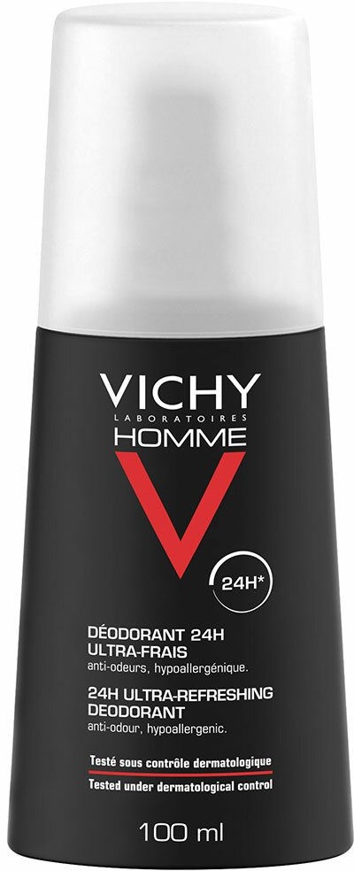 VICHY Homme Déodorant Vaporisateur Ultra-Frais 100 ml déodorant
