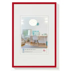 walther + design Lifestyle Kunststoff Bilderrahmen 013X018 ROT