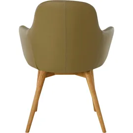 OTTO home Armlehnstuhl Livry Leder grün