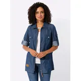 Casual Looks WITT WEIDEN Blusenjacke in blue-stone-washed | Gr.: 44