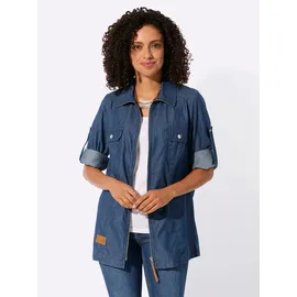Casual Looks WITT WEIDEN Blusenjacke in blue-stone-washed | Gr.: 44