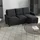 Homcom Ecksofa mit wendbarer Chaiselongue, Leinen Dunkelgrau 197x139x91cm für Wohnzimmer, Aosom.de