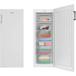 AMICA Gefrierschrank "GS 324 180 W", D (A-G), silber (weiß), B:54cm H:144cm T:55cm, Gefrierschränke