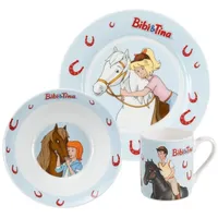 UNITED LABELS Bibi & Tina 3-teiliges Geschirrset für Kinder,