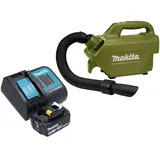 Makita DCL 184 SFO Akku Staubsauger 18 V 54 mbar 0,5 l Olive Outdoor Adventure Serie + 1x Akku 3,0 Ah + Ladegerät