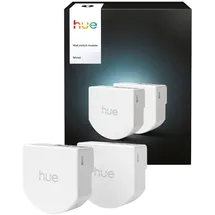 Philips Hue Wandschaltermodul für Hue Lampen Netzbetrieb Doppelpack