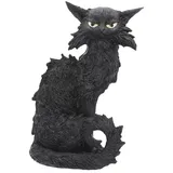 Nemesis Now Salem Witch Familiar Black Cat Figur, 32,5 cm, Harz, Schwarz, Hexe vertraute Figur, Schwarze Katze, Ornament, Hexerei-Dekor, aus feinstem Harz gegossen, fachmännisch handbemalt