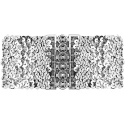 Gürtel "Pailletten", silber