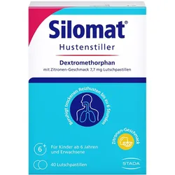 Silomat Hustenstiller DMP Zitronen-Geschmack Lutschpastillen