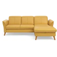 sit&more Ecksofa SIT & MORE "Romero L-Form", gelb (dijon), B:245cm H:91cm T:178cm, 100% Polyester, Sofas, Ecksofa, wahlweise mit oder ohne Relax-Funktion, Bettfunktion, Bettkasten