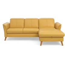 sit&more Ecksofa SIT & MORE "Romero L-Form", gelb (dijon), B:245cm H:91cm T:178cm, 100% Polyester, Sofas, Ecksofa, wahlweise mit oder ohne Relax-Funktion, Bettfunktion, Bettkasten