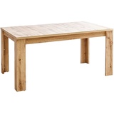 Hom`in Esstisch, Eiche, Holzwerkstoff, rechteckig, eckig, 90x76x160-240 cm, ausziehbar, Esszimmer, Tische, Esstische, Esstische ausziehbar