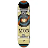 Mob Skateboard Eyechart 8.0 Complete - Komplettboard 31.875 x 8 Zoll - Holzboard aus 7 Schichten Ahornholz - fertig montiert - Anfänger und Profi Skateboard für Jugendliche, Erwachsene - Auge