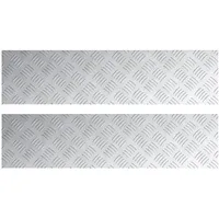 VidaXL Aluminium-Rutschfeste Platten 2 Stk 80x20 cm