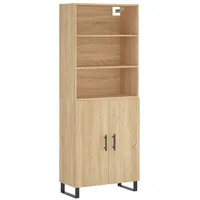 VidaXL Highboard Sonoma-Eiche 69,5x34x180 cm Holzwerkstoff