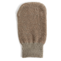 Peeling-Handschuh aus Leinen mit Kupfer